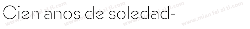 Cien anos de soledad字体转换